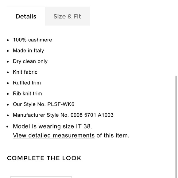 {Philosophy di Lorenzo Seraphini} Striped Ruffle Cashmere Sweater - Picture 4 of 16